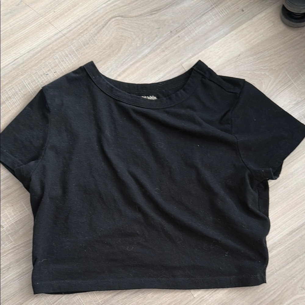 Classic Black Women's Crop Top